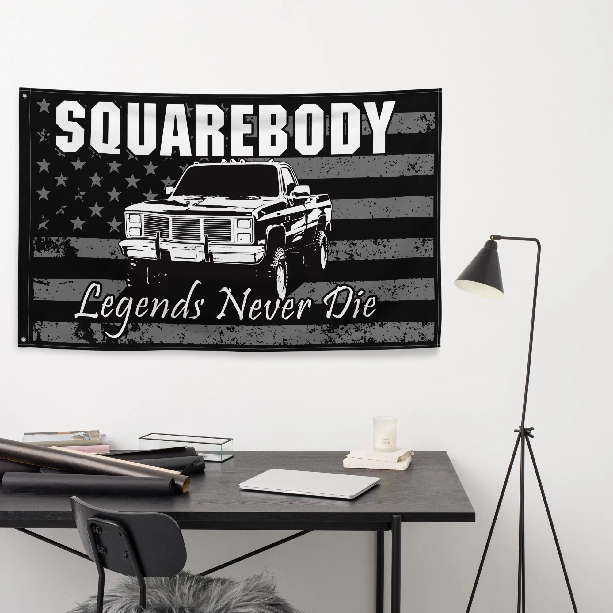 Squarebody Flag - Legends Never Die American Flag