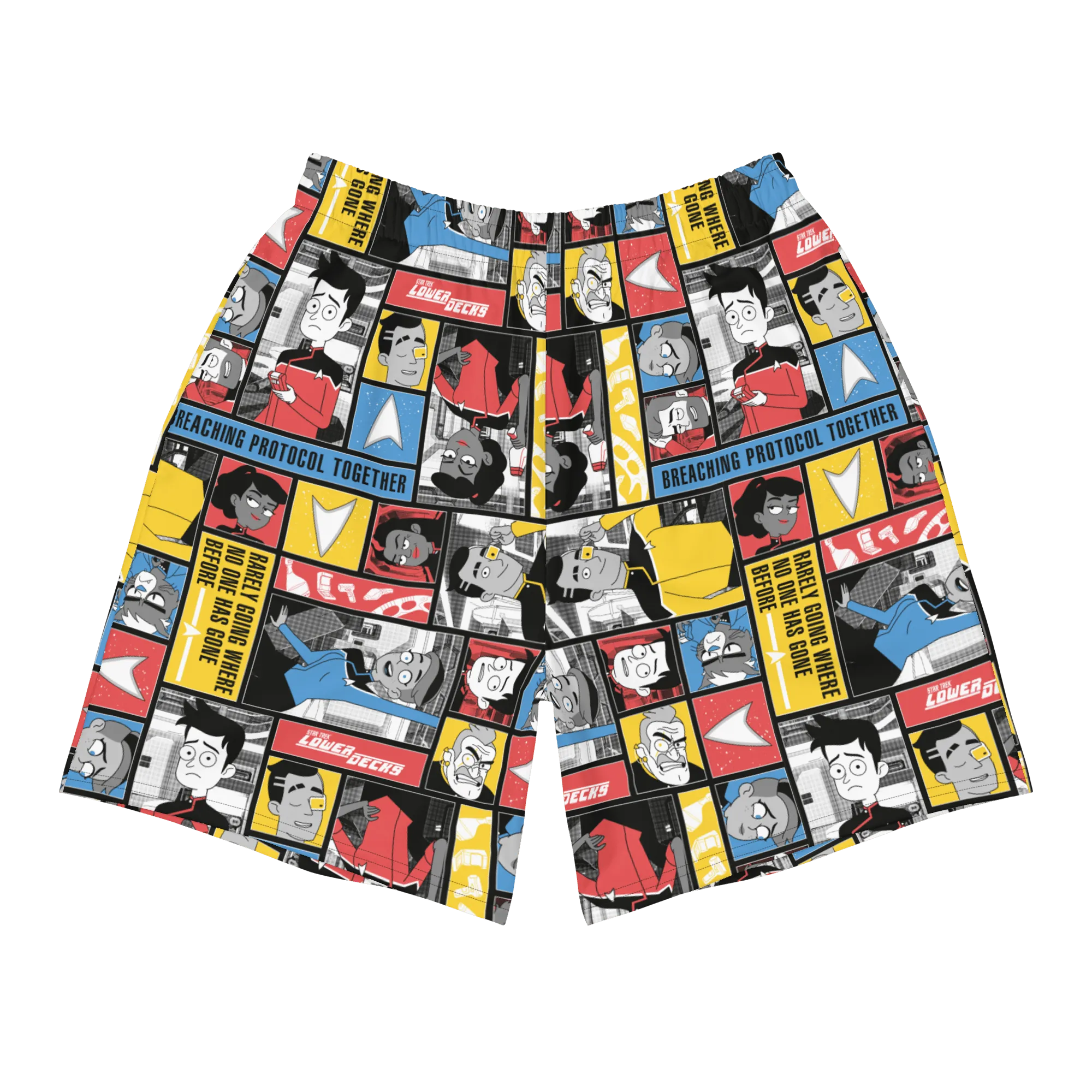 Star Trek: Lower Decks Blocks Pattern Athletic Shorts