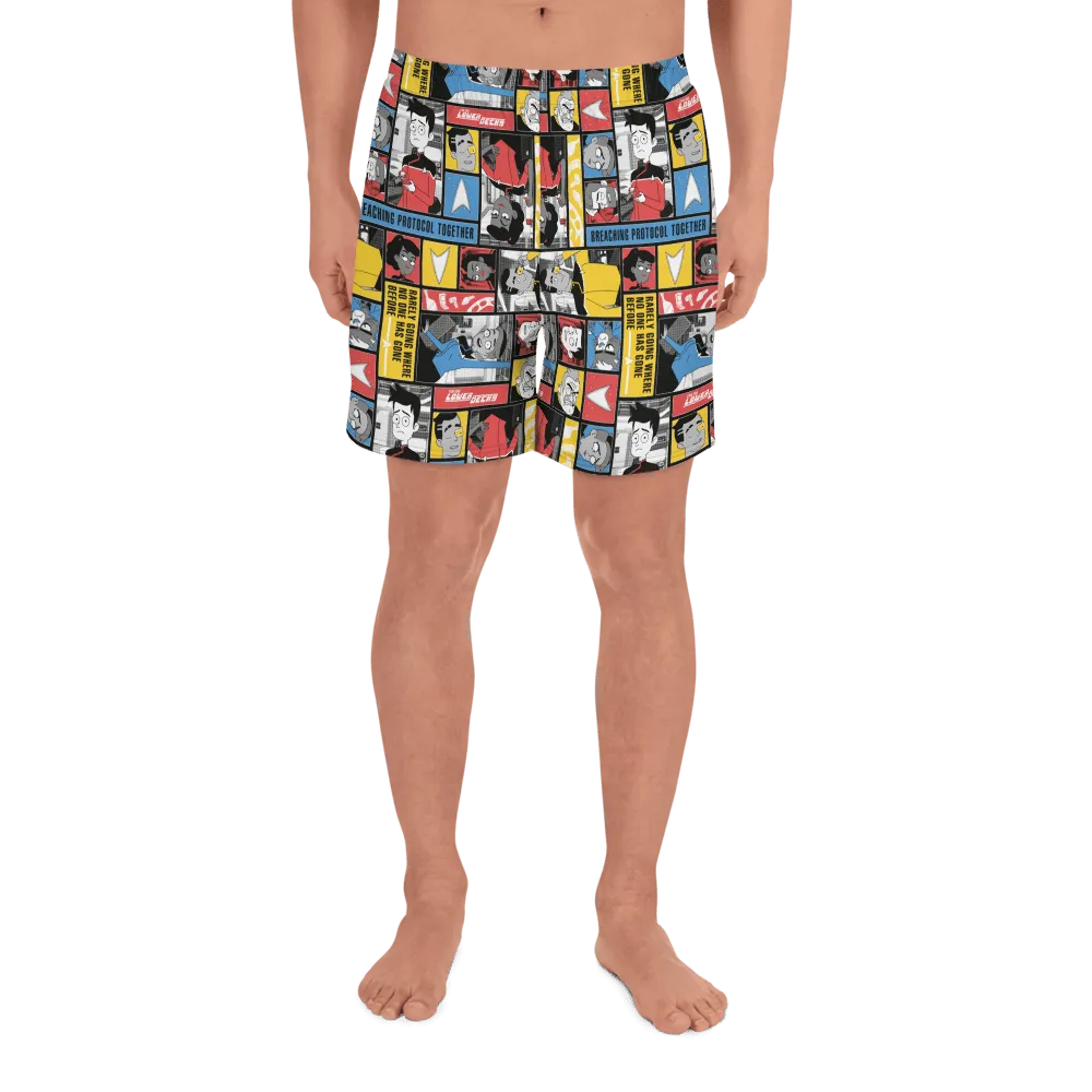 Star Trek: Lower Decks Blocks Pattern Athletic Shorts