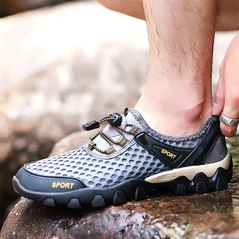 Summer Men's Wading Shoes Breathable Non-slip Bend Resistant Outdoor Casual Shoes Sports Shoes Suitable For Outdoors Camping Wad