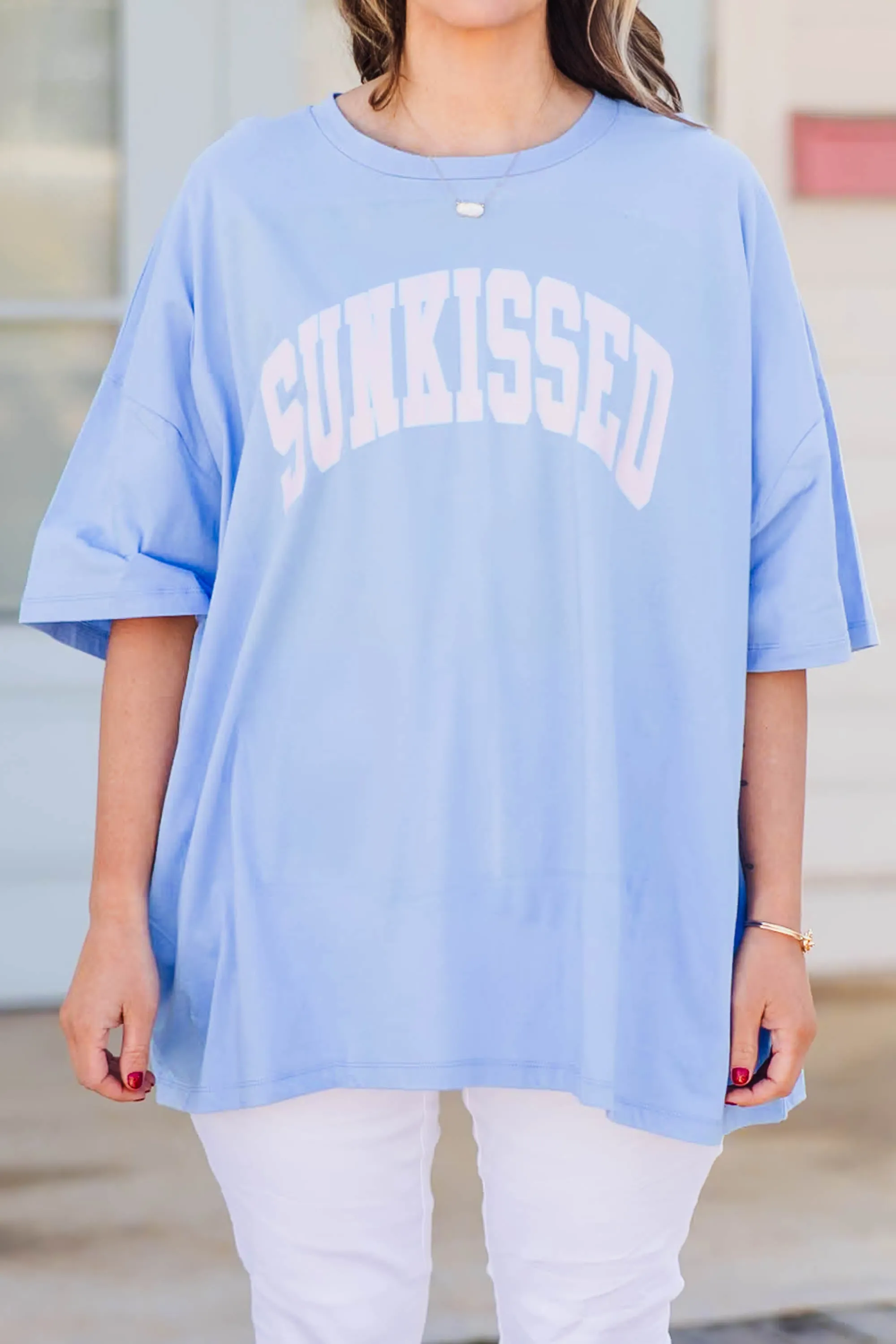 Sunkissed Days Boyfriend Tee, Spring Blue