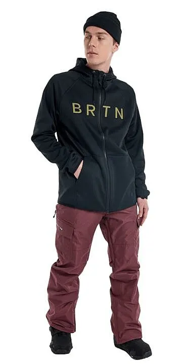 sweatshirt Burton Crown Weatherproof Fleece Zip - True Black - men´s