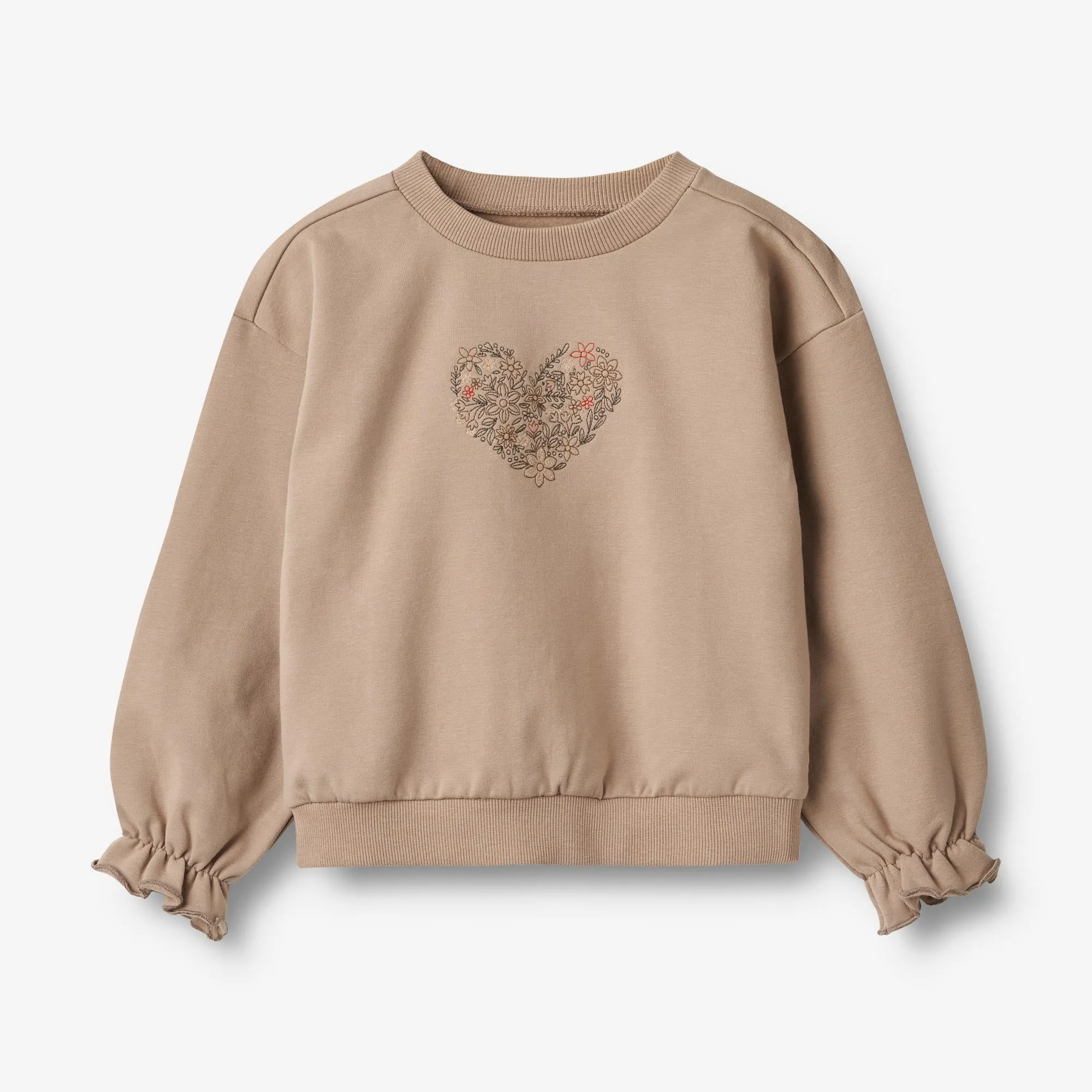 Sweatshirt L/S Embroidery Nelly - rose shadow