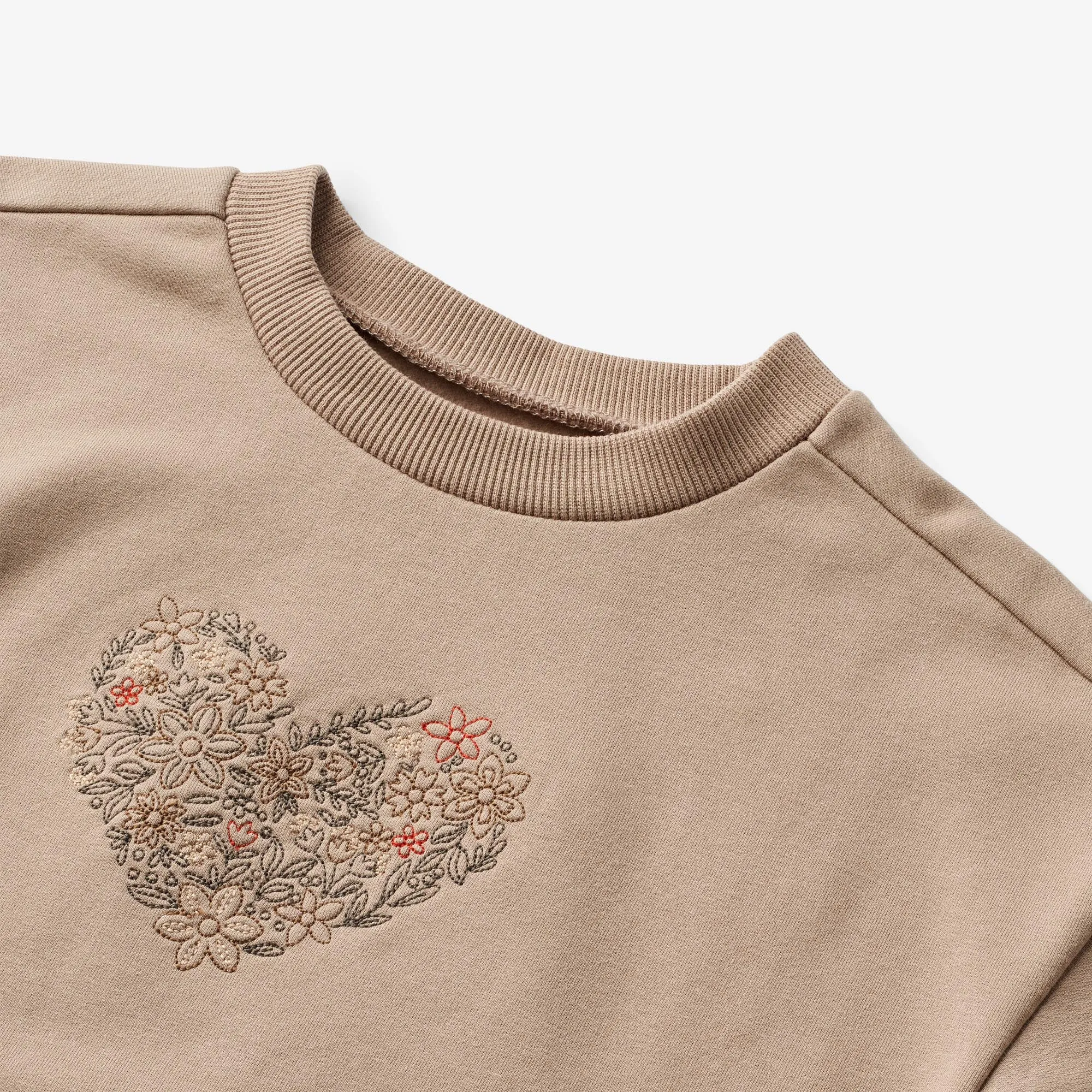 Sweatshirt L/S Embroidery Nelly - rose shadow