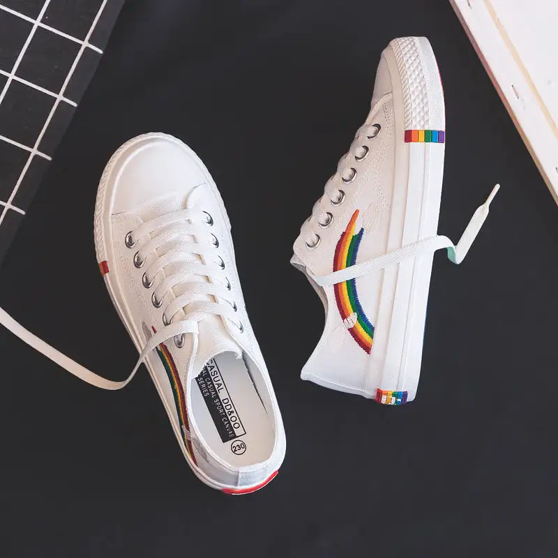 ULZZANG RAINBOW CANVAS SHOES BY81015