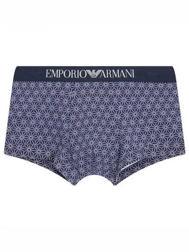 UNDERWEAR Men s Logo Banding Patterned Drawn Navy 270566