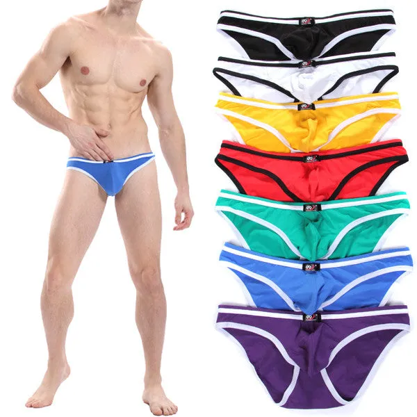 Underwear Men's Cozy Sexy Briefs Cotton Bikini 7 Colors Drop SM6