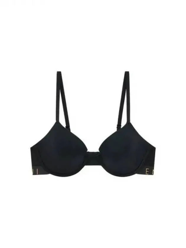 UNDERWEAR Overseas Station Season Big Chance 8 18 Women s Logo Band Microfiber Contour Bra Black 270742