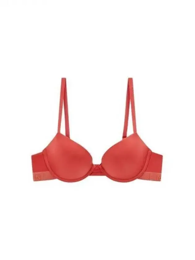 UNDERWEAR Overseas Station Season Big Chance 8 18 Women s Thin Logo Banding Push up Bra Red 270922