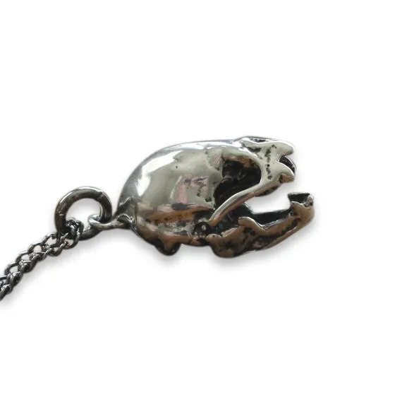 Vampire Bat Skull Necklace