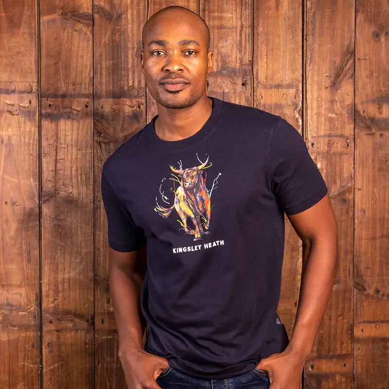 Vibrant Nguni Crew Tee Midnight