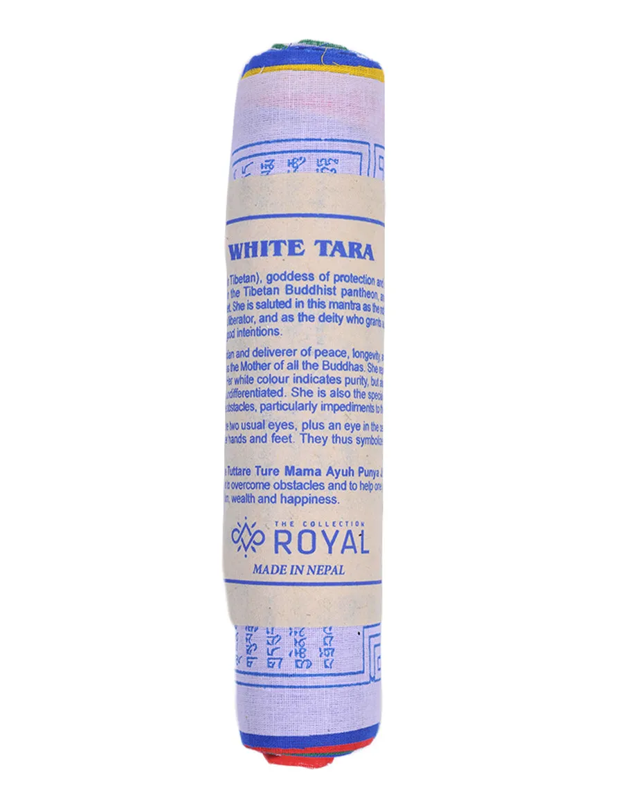 White Tara Prayer Flag Roll