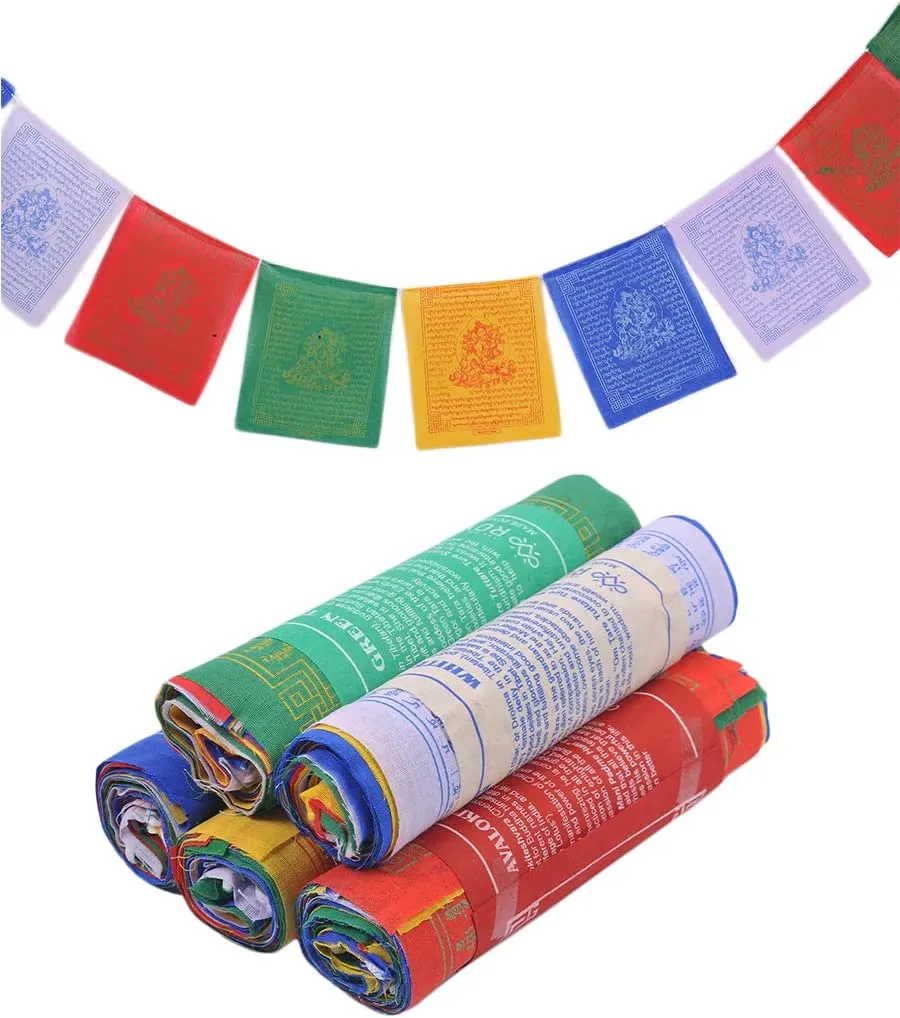 White Tara Prayer Flag Roll