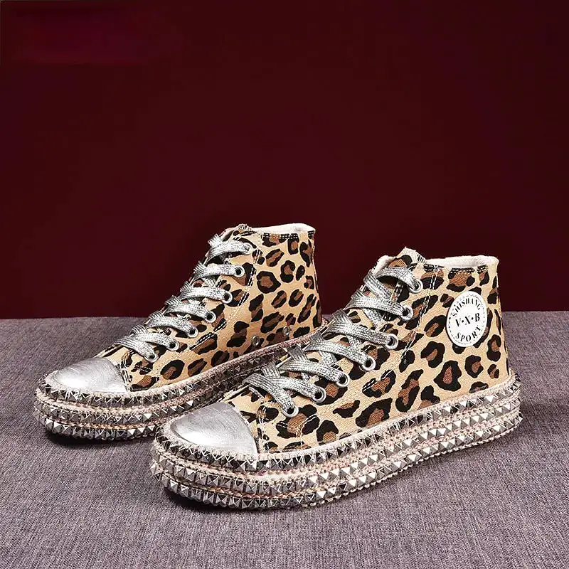 Women Leopard Canvas Shoes