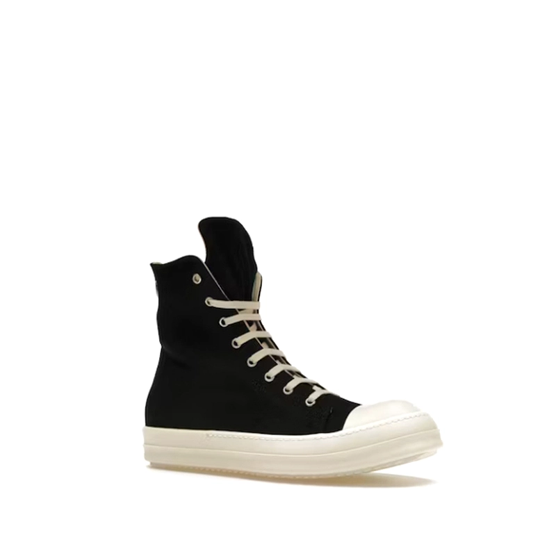 Women’s All-Season Canvas Shoes, Black Mid-Top 