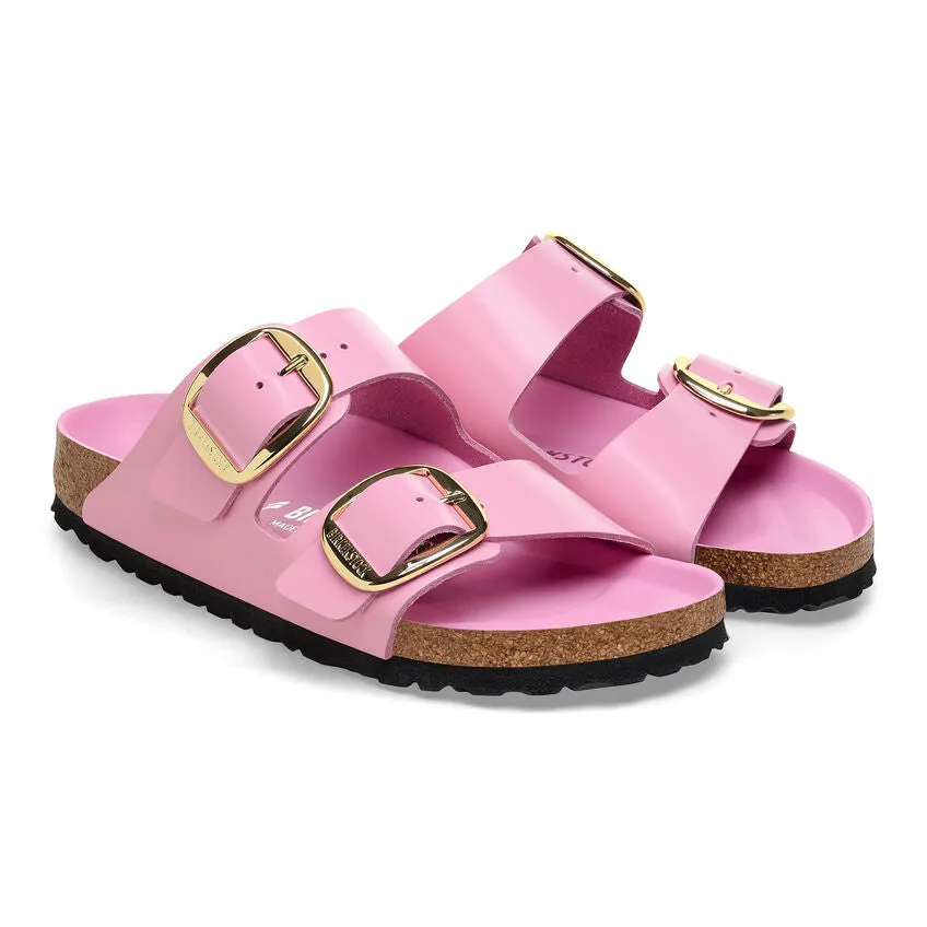 WOMEN'S BIRKENSTOCK ARIZONA BIG BUCKLE | HIGH-SHINE FONDANT PINK