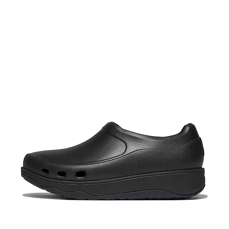 Women's Fitflop Work+ High-Performance Professional Clogs Color: All Black