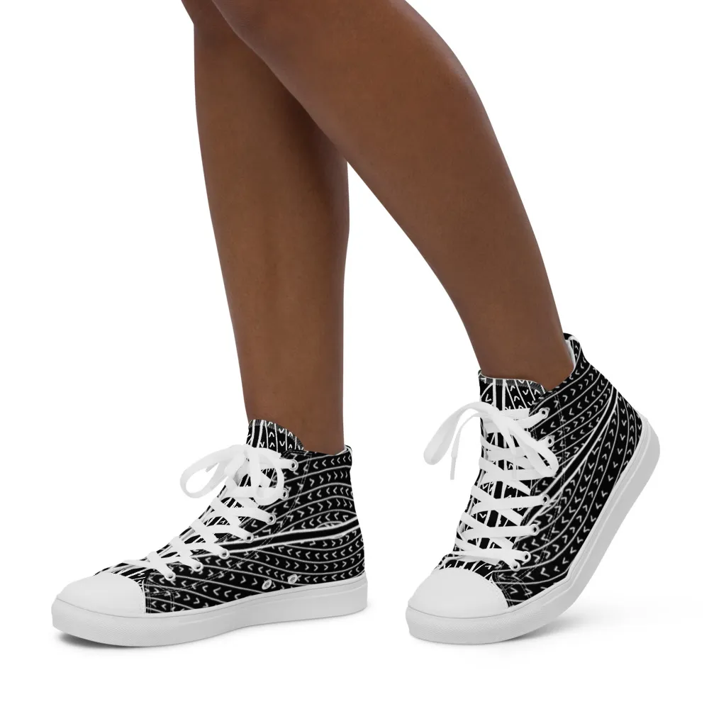 Women’s high top canvas shoes – Magnetic