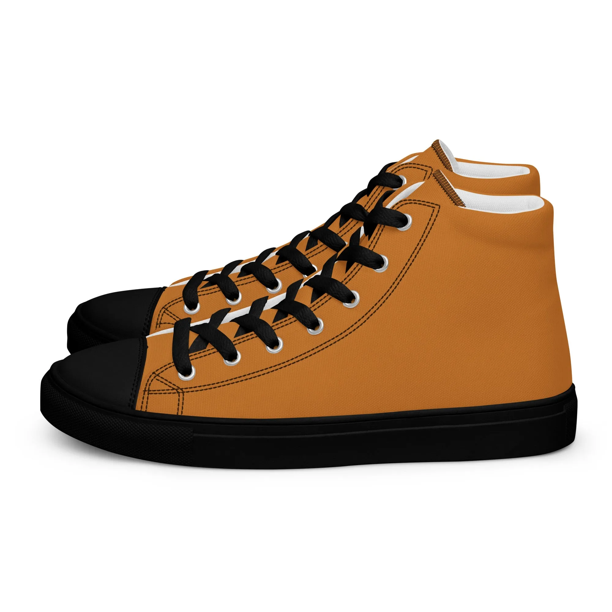 Women’s high top canvas shoes Bronze/Black