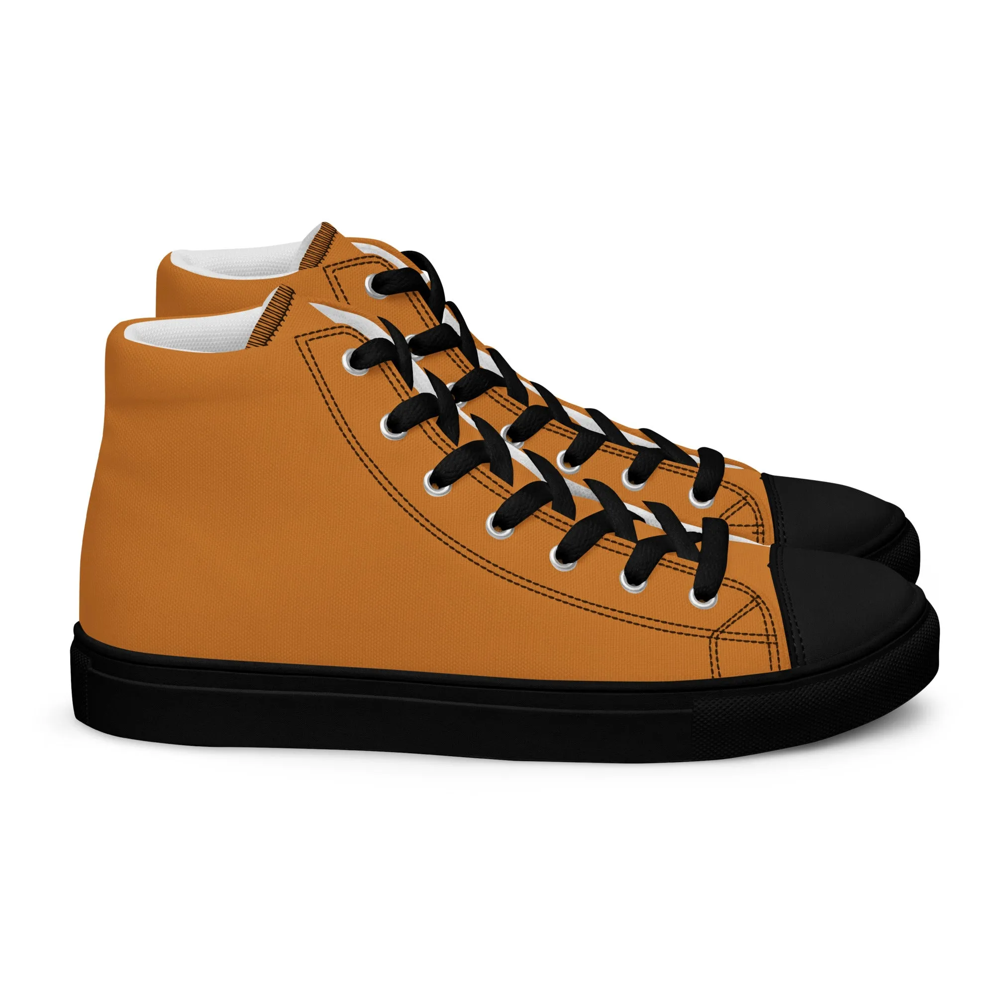 Women’s high top canvas shoes Bronze/Black